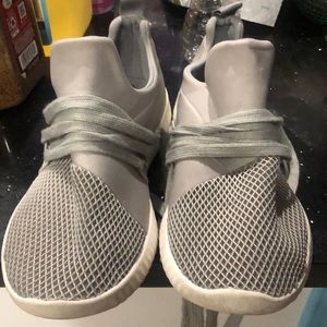 Torrid gray nylon mesh jogger sneakers wide width